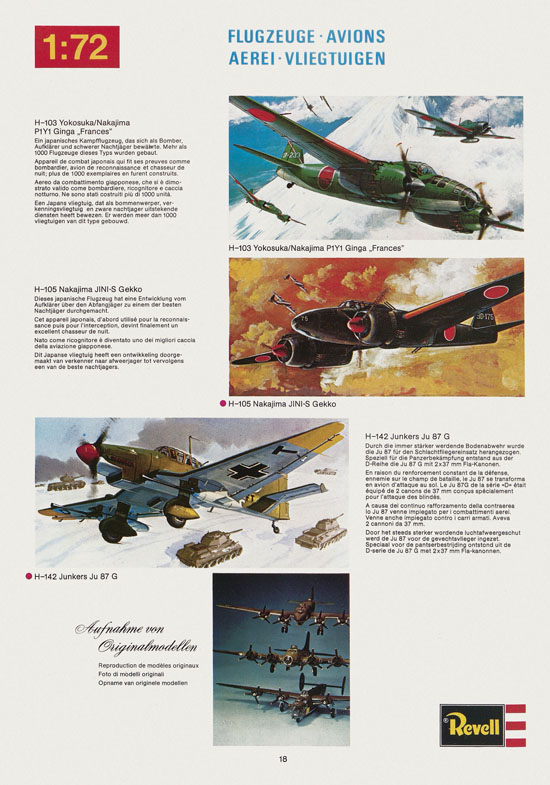 Revell Hobby Katalog 1975