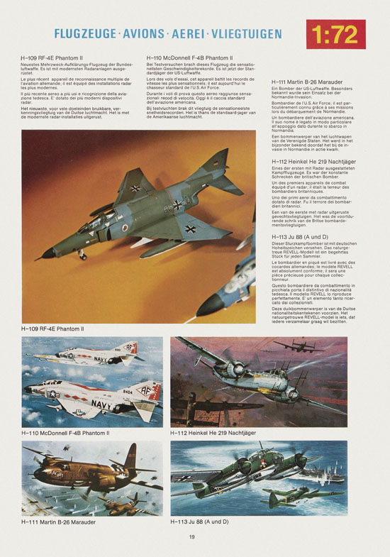 Revell Hobby Katalog 1975