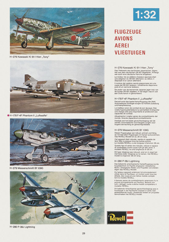 Revell Hobby Katalog 1975