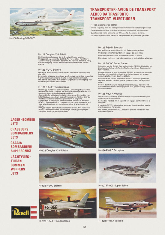 Revell Hobby Katalog 1975