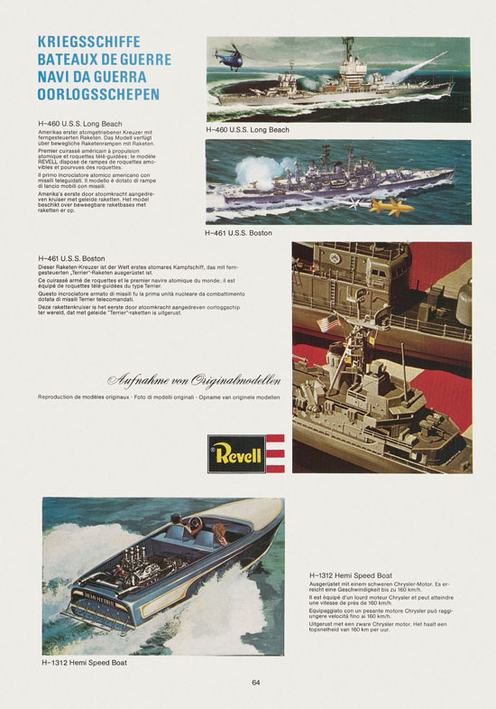 Revell Hobby Katalog 1975