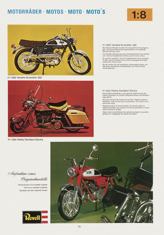 Revell Hobby Katalog 1975