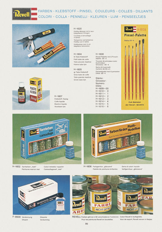 Revell Hobby Katalog 1975