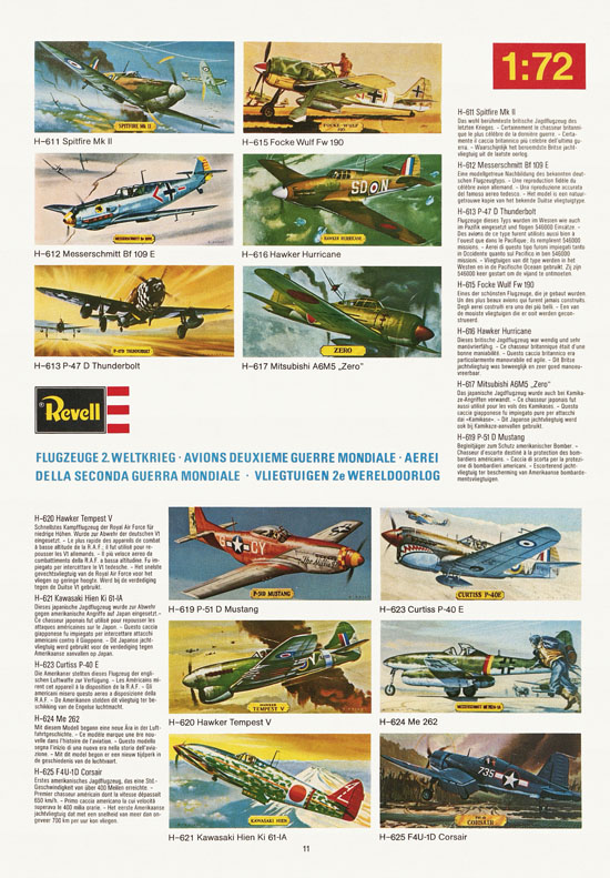 Revell Hobby Katalog 1974