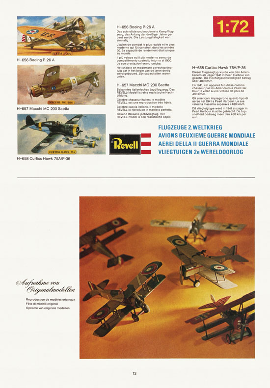 Revell Hobby Katalog 1974