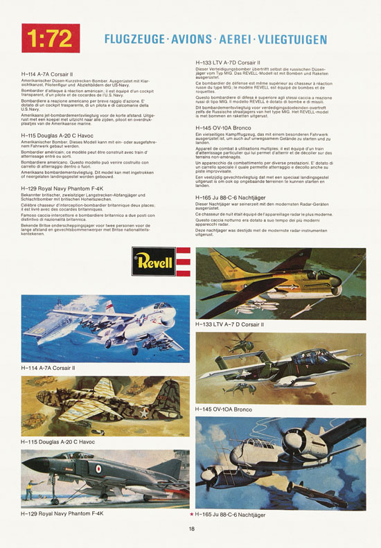 Revell Hobby Katalog 1974