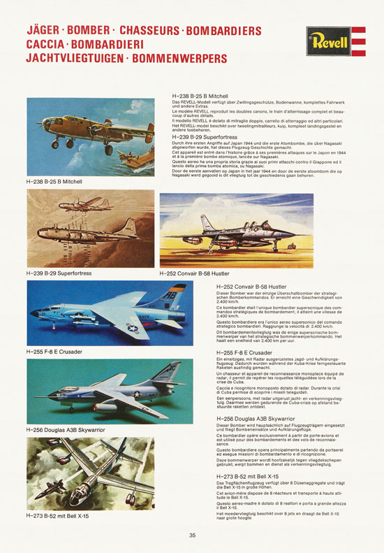 Revell Hobby Katalog 1974