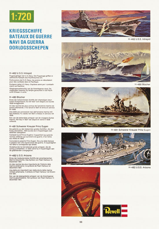 Revell Hobby Katalog 1974