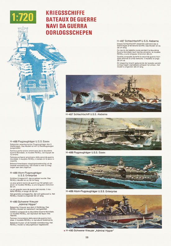 Revell Hobby Katalog 1974