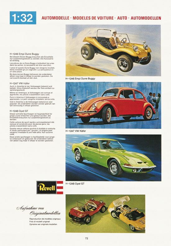 Revell Hobby Katalog 1974