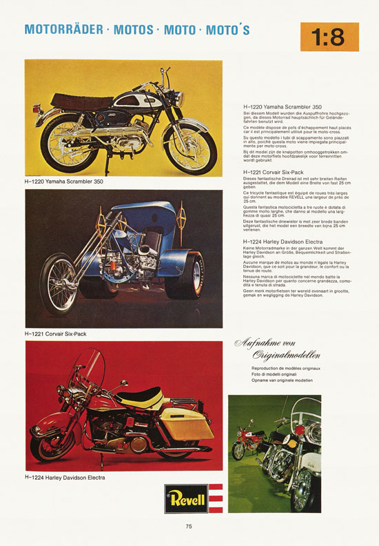 Revell Hobby Katalog 1974