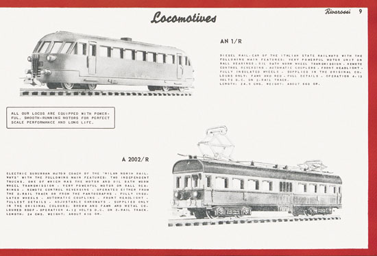 Rivarossi Katalog 1954