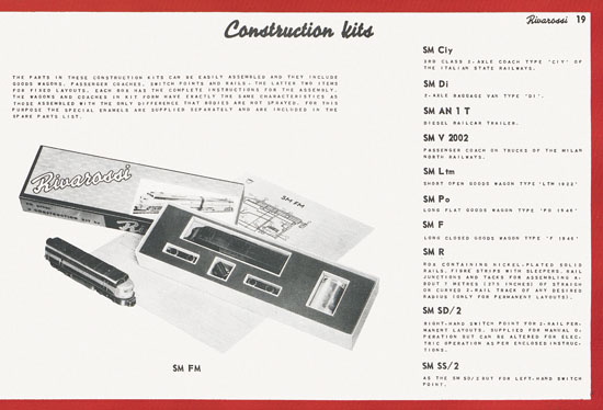 Rivarossi Katalog 1954