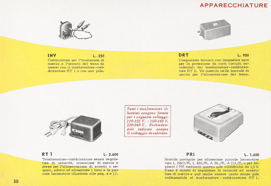 Rivarossi Katalog 1959