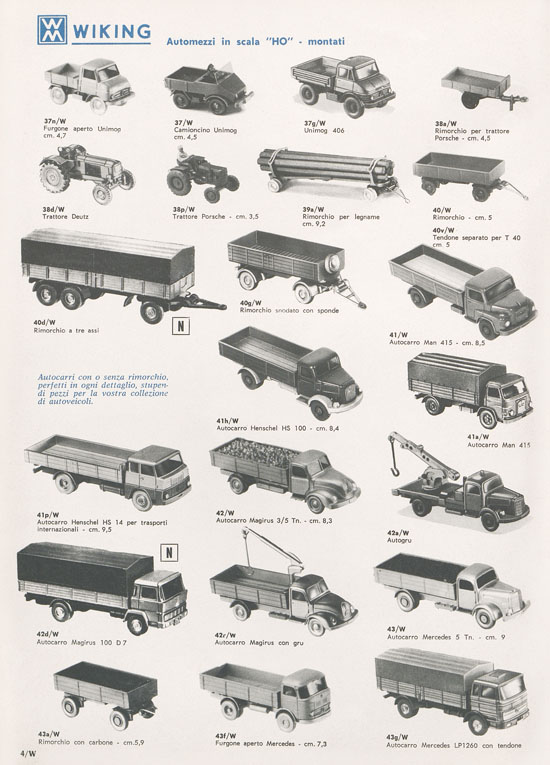 Rivarossi Catalogo accessori treno modello 1969-1970