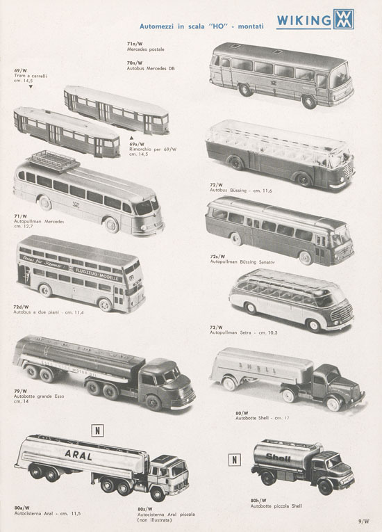 Rivarossi Catalogo accessori treno modello 1969-1970