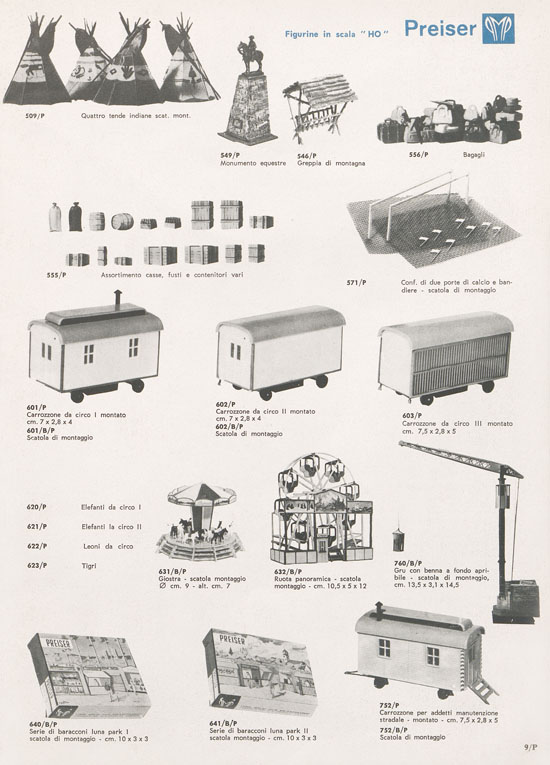 Rivarossi Catalogo accessori treno modello 1969-1970