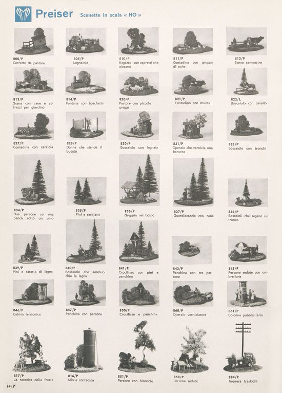 Rivarossi Catalogo accessori treno modello 1969-1970