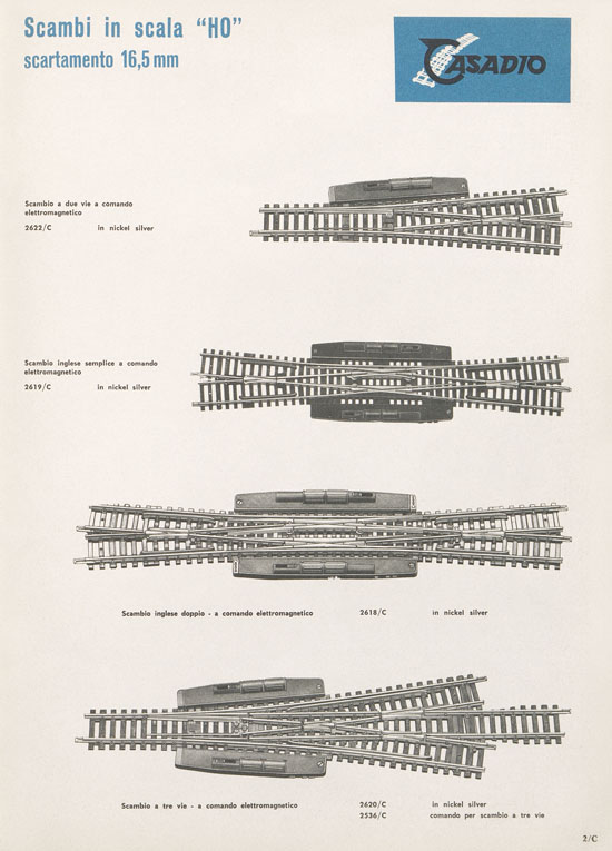 Rivarossi Catalogo accessori treno modello 1969-1970