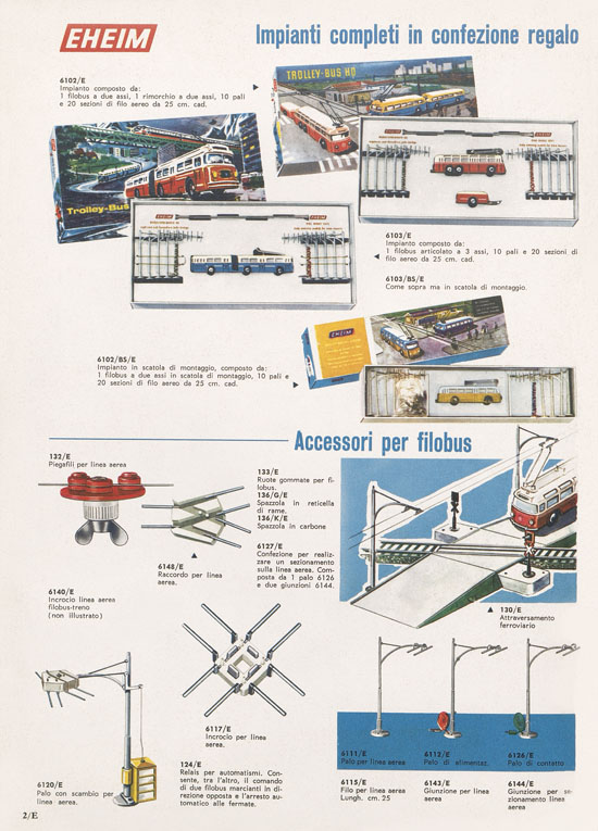 Rivarossi Catalogo accessori treno modello 1969-1970