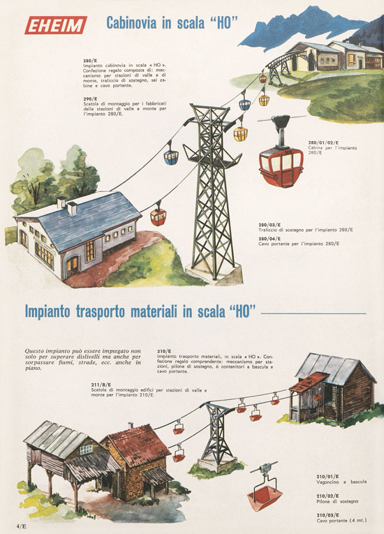 Rivarossi Catalogo accessori treno modello 1969-1970