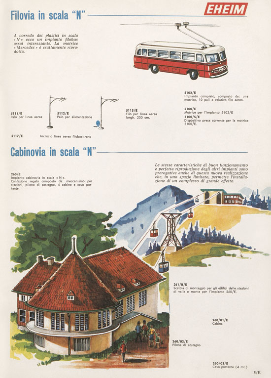 Rivarossi Catalogo accessori treno modello 1969-1970