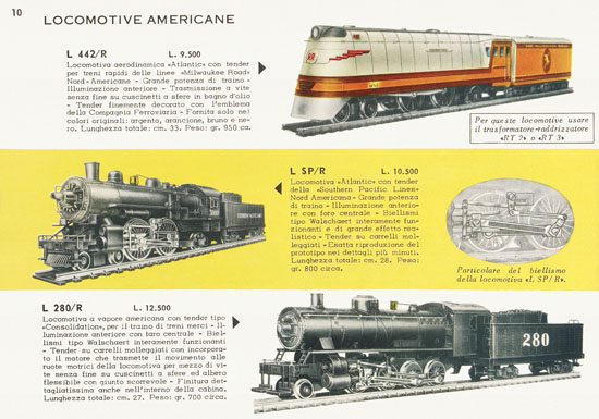 Rivarossi catalogo 1958