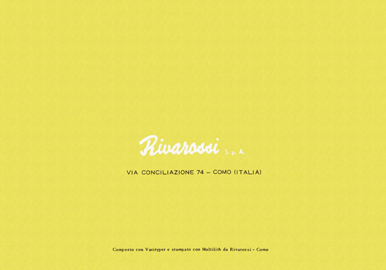 Rivarossi catalogo 1958