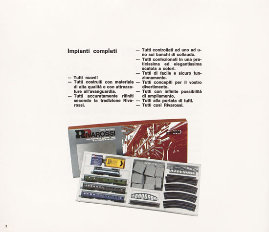 Rivarossi catalogo 1971-1972