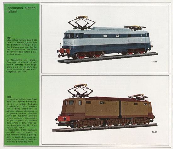 Rivarossi catalogo 1971-1972