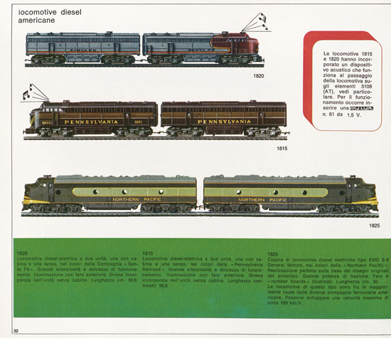 Rivarossi catalogo 1971-1972