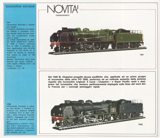 Rivarossi catalogo 1971-1972