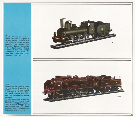 Rivarossi catalogo 1971-1972