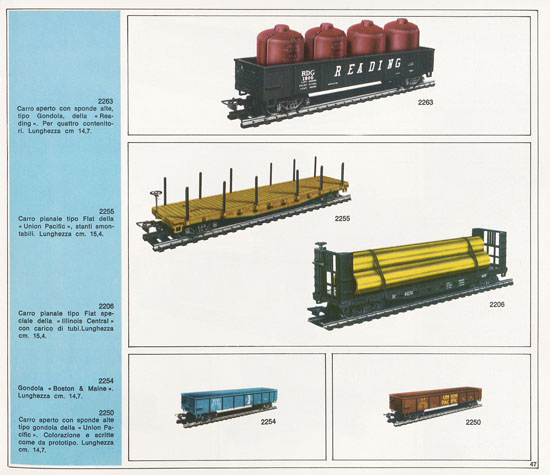 Rivarossi catalogo 1971-1972