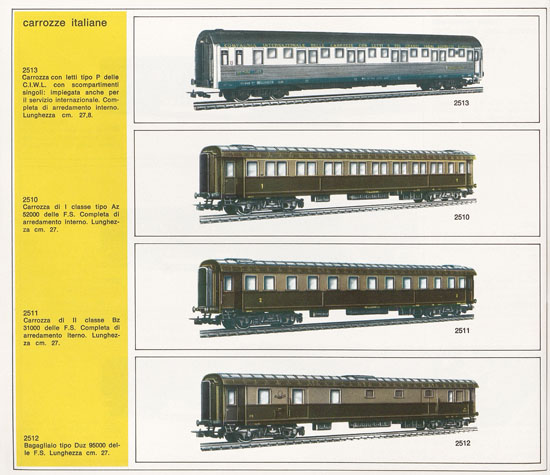 Rivarossi catalogo 1971-1972