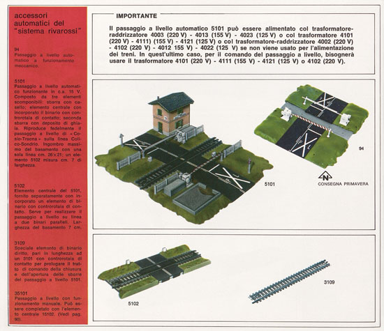 Rivarossi catalogo 1971-1972