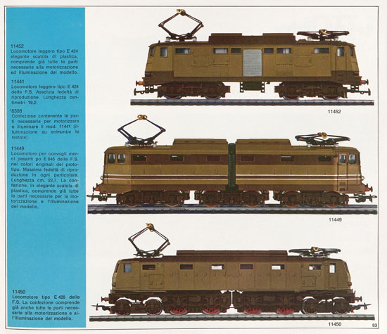 Rivarossi catalogo 1971-1972