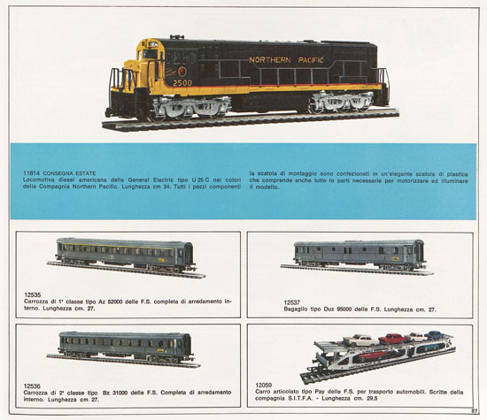 Rivarossi catalogo 1971-1972