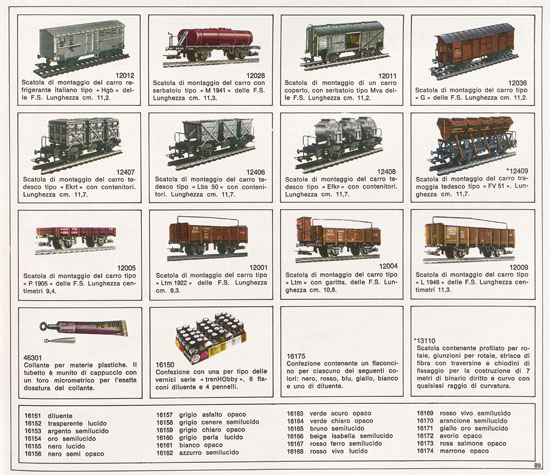 Rivarossi catalogo 1971-1972