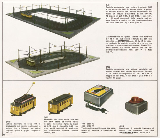 Rivarossi catalogo 1971-1972