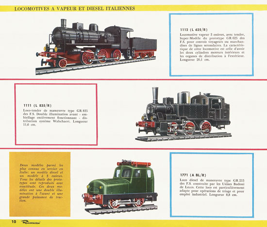 Rivarossi Catalogue 1962-1963