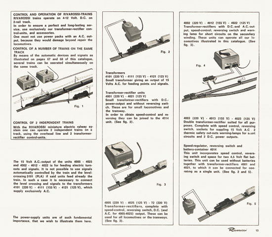 Rivarossi catalogue 1970-1971