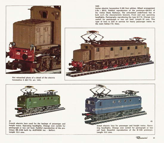 Rivarossi catalogue 1970-1971