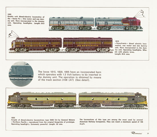 Rivarossi catalogue 1970-1971