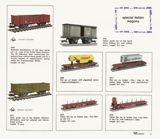 Rivarossi catalogue 1970-1971