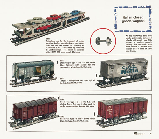 Rivarossi catalogue 1970-1971