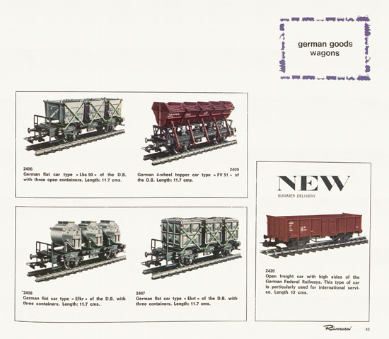 Rivarossi catalogue 1970-1971