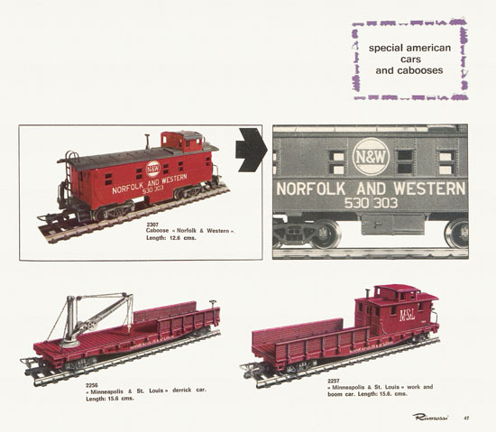 Rivarossi catalogue 1970-1971