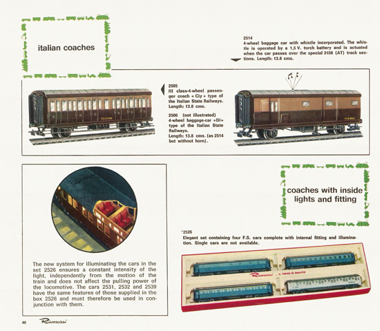 Rivarossi catalogue 1970-1971