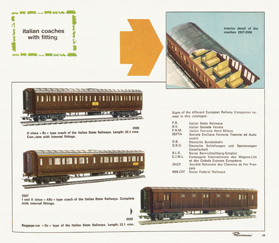 Rivarossi catalogue 1970-1971